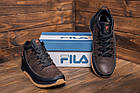 Чоловічі зимові шкіряні кросівки Fila Brown Classic, фото 8