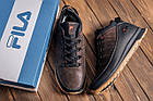 Чоловічі зимові шкіряні кросівки Fila Brown Classic, фото 10