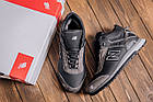 Чоловічі зимові шкіряні кросівки NB Clasic Black, фото 9