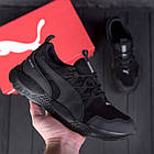 Чоловічі шкіряні кросівки Pm Runner Black, фото 5