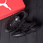 Чоловічі шкіряні кросівки Pm Runner Black, фото 6