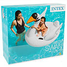 Дитячий надувний пліт для плавання Лебідь Intex надувний пліт для дітей інтекс 130х102х99см від 3 років, фото 8