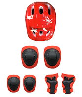 Детский комплект защиты для катания на роликах / велосипеде (шлем + наколенники)