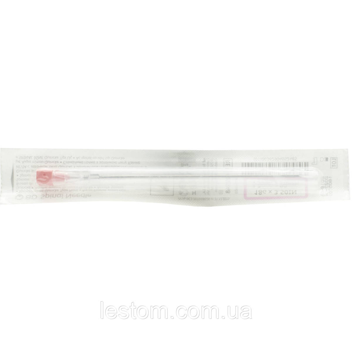 Голка спинальна 18G (1.2 мм × 90 мм) з заточкою типу Квінке BD