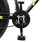Велосипед 26" Profi POWER 1.0 S26.6 Чорно-лімоний, фото 4