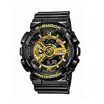 Мужские наручные часы электронные Casio Black-Gold