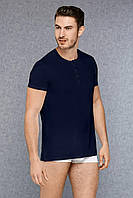 Мужская футболка синяя микромодал Doreanse 2565
