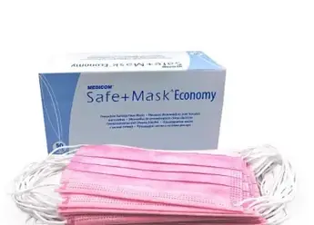 Маска тришарова safe mask economy medicom,50 шт./пач. Лаванда