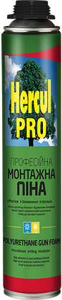 Монтажна багатоцільова піна Hercul Pro під пістолет 850мл, фото 1