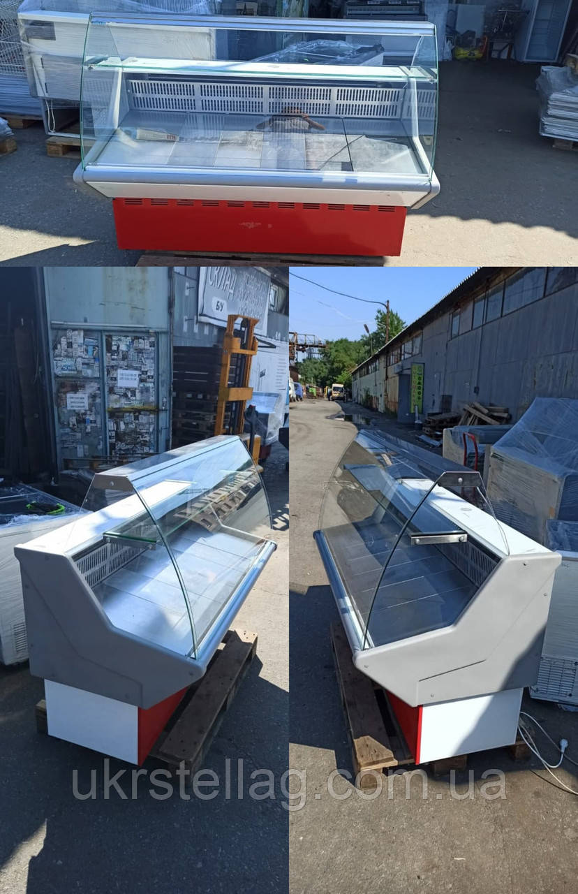 Витрина Нова ВХС 1,5 м. бу. Вітрина торгова бу. Вітрина холодильна, фото 1