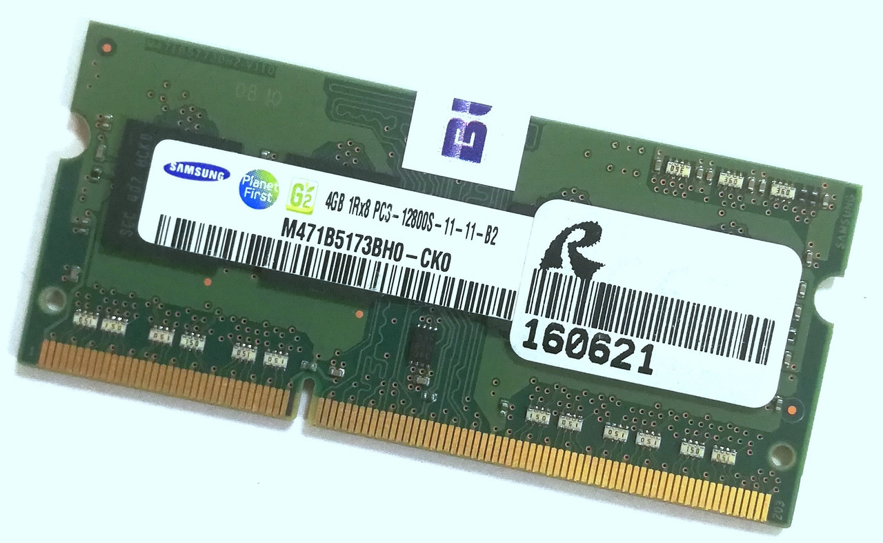 Оперативна пам'ять для ноутбука Samsung SODIMM DDR3 4Gb 1600MHz 12800s CL11 (M471B5173BH0-CK0) Нова!