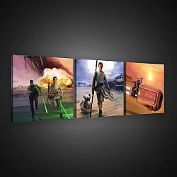 Модульна картина на полотні 3x25x25 см Зоряні війни - Рей (PSD1953S13) Найкраща якість