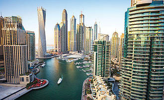 Фотошпалери флізелінові 3D 416x254 см Місто Дубай (1673VEXXXL) Найкраща якість