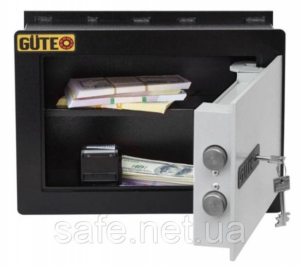 Сейф вбудований у стіну GÜTE GBS-2516 (ВxШxГ:250x350x160), сейф у стіну, сейф-миттю, сейф для дому