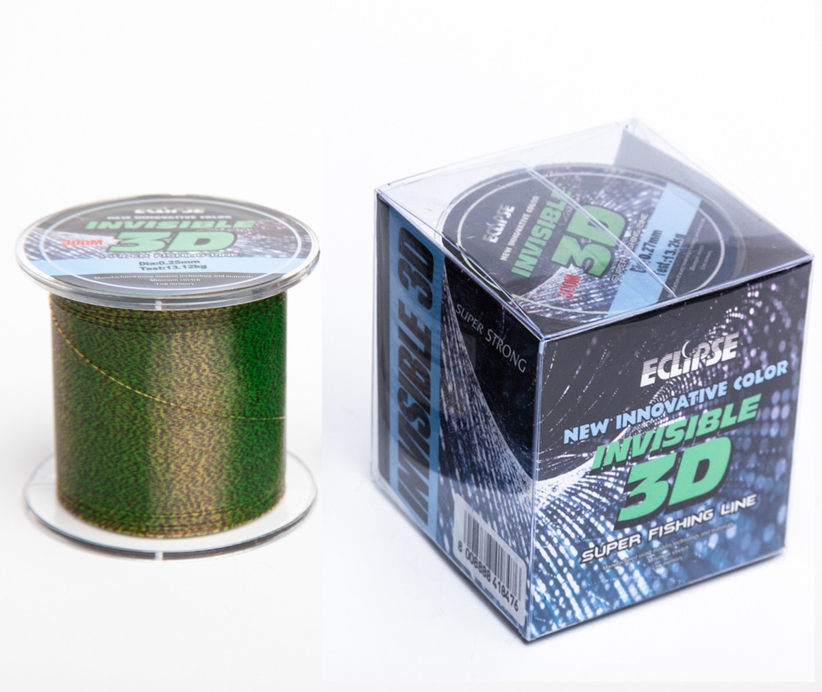 Лісочка Eclipse INVISIBLE 3D невидима 300м 0.25мм тест 13кг