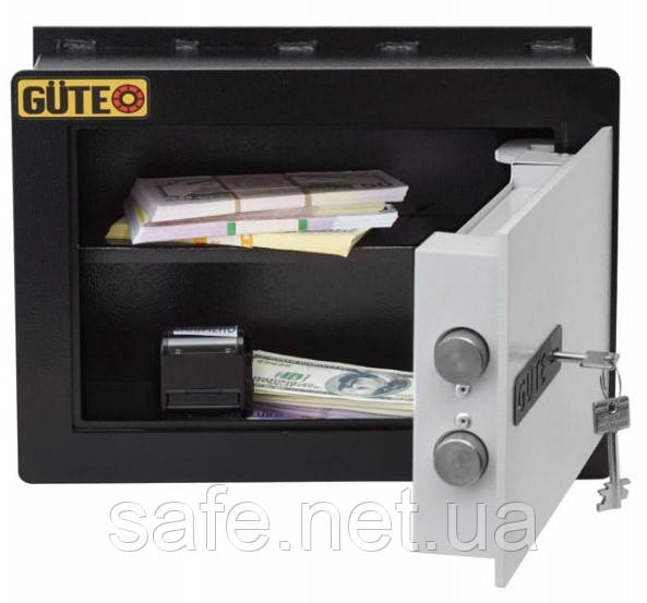 Сейф вбудований у стіну GÜTE GBS-2520 (ВxШxГ:250x350x200), сейф у стіну, сейф-миттик, сейф для дому