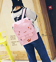 Рюкзак для дівчинки з котом і вушками