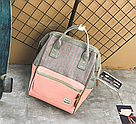 Сумка рюкзак-трансформер жіноча в смужку, фото 6