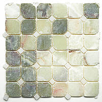 Мозаїка з натурального каменю Amera Mosaic - Cordoba Green 31.5x30 ціна за 1 шт