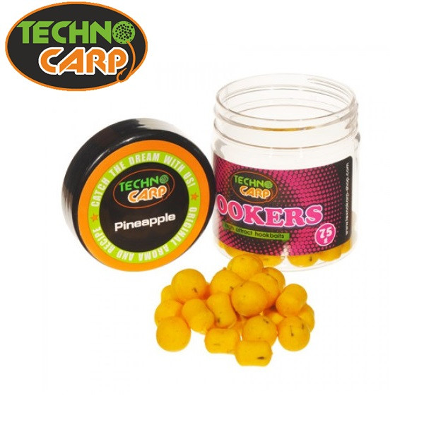 Бойли насадкові Techno Carp HookBaits "Pineapple" (Ананас) 14мм, 10х14мм 75грамм