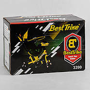 Триколісний велосипед Best Trike 3390 - 32 - 068 синій надувні колеса інтерактивна панель з пультом, фото 2