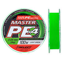 Шнур Select Master PE 100m (салат.) 0.08mm 11kg