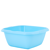 Таз "Євро" квадратний 6л. (блакитний крижаною)