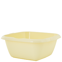 Таз "Євро" квадратний 6л. (жовтий)