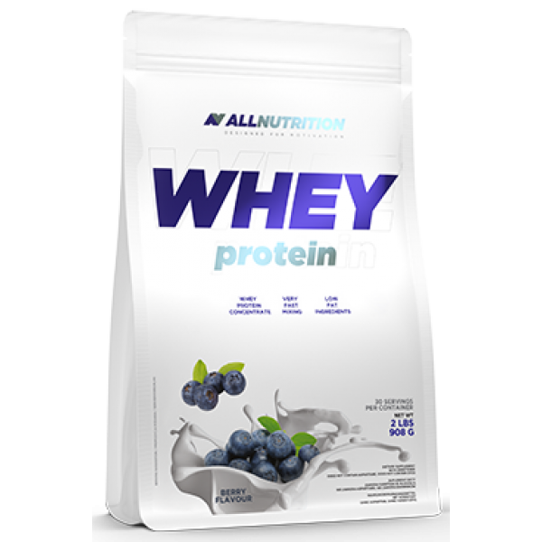 Сироватковий протеїн концентрат AllNutrition Whey Protein (900 г) алл Нутришн Blueberry