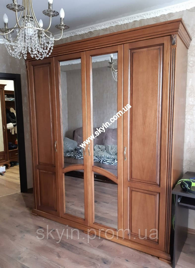 Гардеробный шкаф для одежды Дея массив дуба, цена 45500 грн — Prom.ua ...