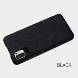 Захисний чохол-книжка Nillkin для Xiaomi Redmi Note 10 5G / Poco M3 Pro Qin leather case Black Чорний, фото 8