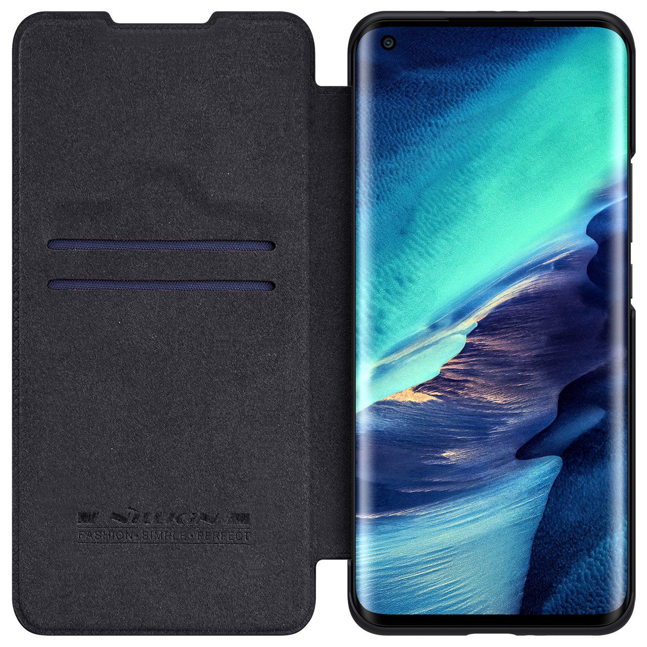 Захисний чохол-книжка Nillkin для Xiaomi Mi 11 Pro Qin leather case Black Чорний