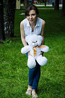 Плюшевий ведмедик плюшевий мішка Рафаель 50 см Білий, фото 4