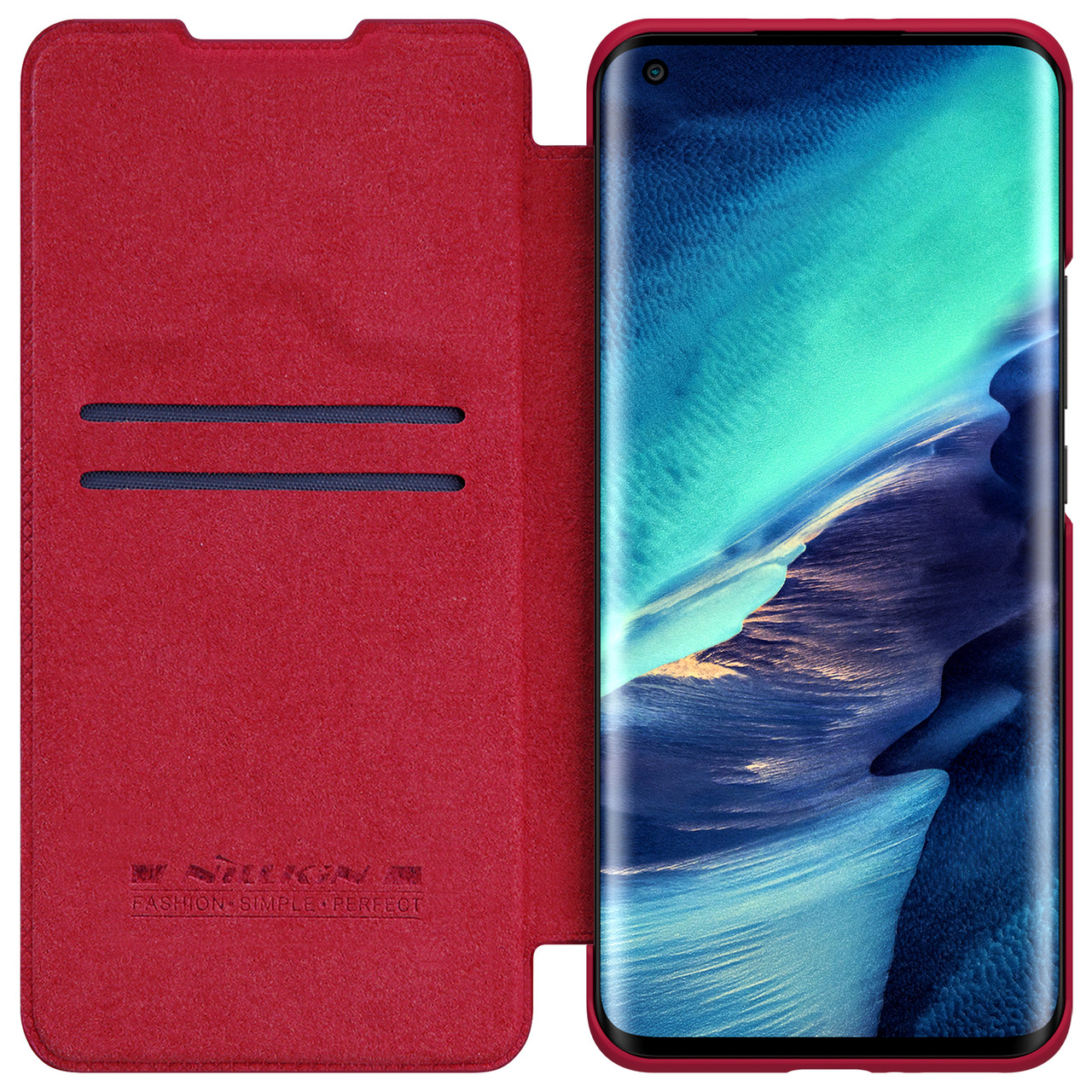 Захисний чохол-книжка Nillkin для Xiaomi Mi 11 Pro Qin leather case Red Червоний