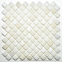 Мозаїка з натурального каменю Amera Mosaic - White (T1) 31.5x31.5 ціна за 1 шт