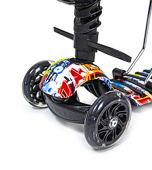Самокат Scooter Graffiti 5in1 з малюнком, фото 2
