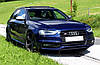 Решітка радіатора Audi A4 B8 (11-15) рестайл стиль S4 (чорний глянц), фото 3