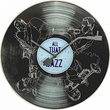 Годинник настінний круглий у вигляді вінілової платівки "All the Jazz" Ø43 см