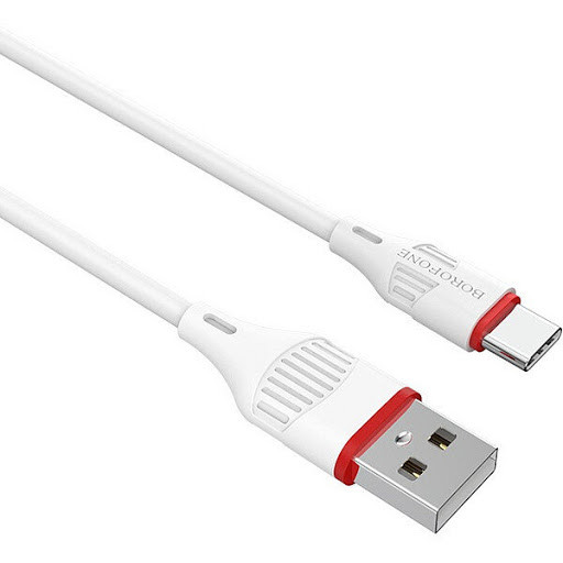 Кабель USB Type-C Borofone BX17 білий 1м