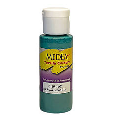 Фарба текстильна Medea 316102 Aqua Green, морська зелена, 60 мл
