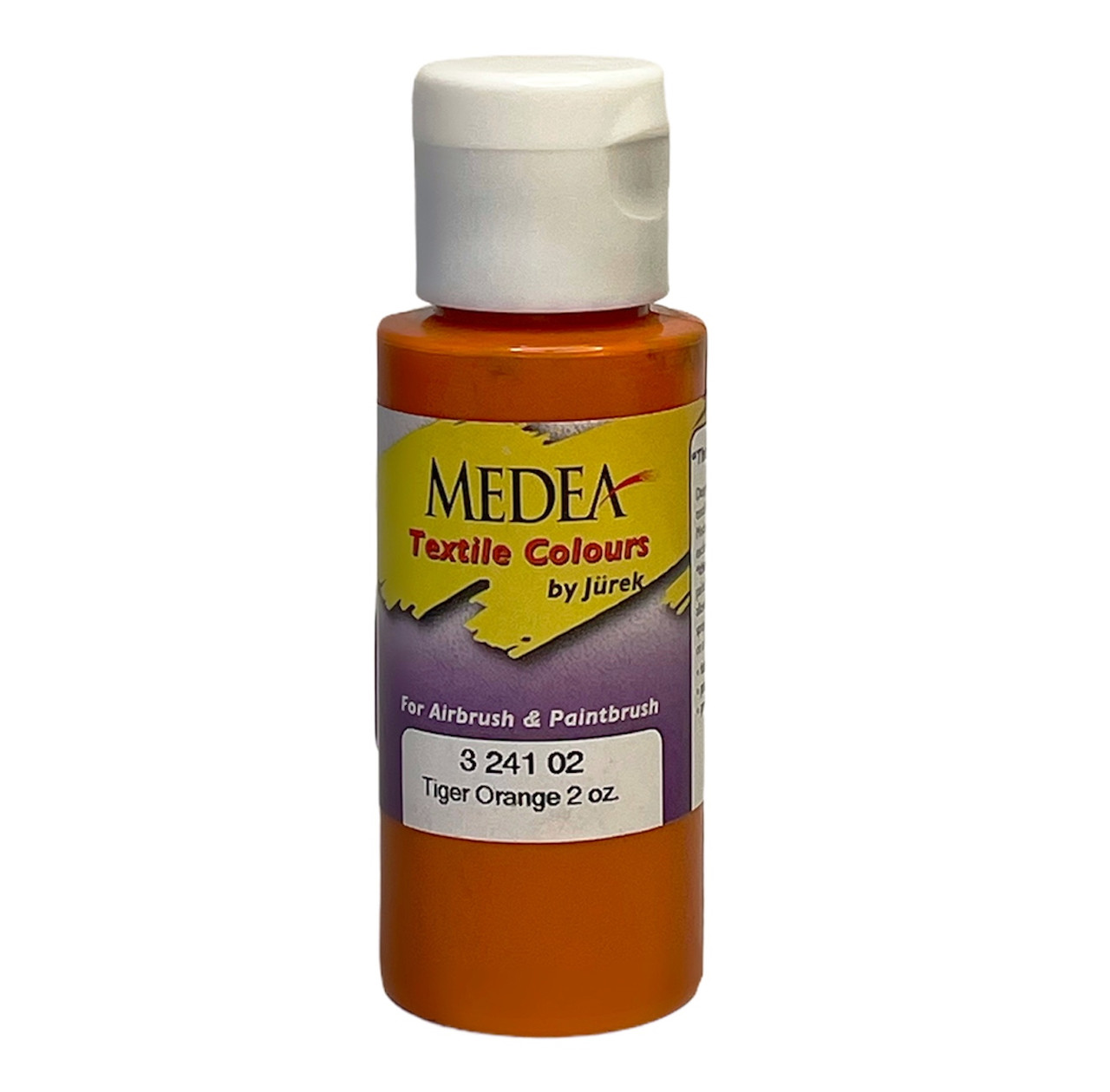 Фарба текстильна Medea 324102 Tiger Orange, жовтогаряча, 60 мл