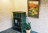 Зелена керамічна піч для обігріву будинку Haas+Sohn new Treviso (Faro) з кахельною ніжкою, фото 5