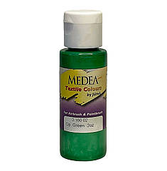 Фарба текстильна Medea 316002 Green, зелена, 60 мл