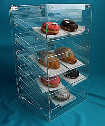 Прозора настільна вітрина для булочок і тістечок