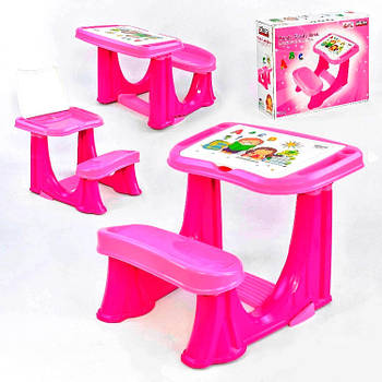 Парта учнівська дитяча Pilsan 03-433 (3) Рожева