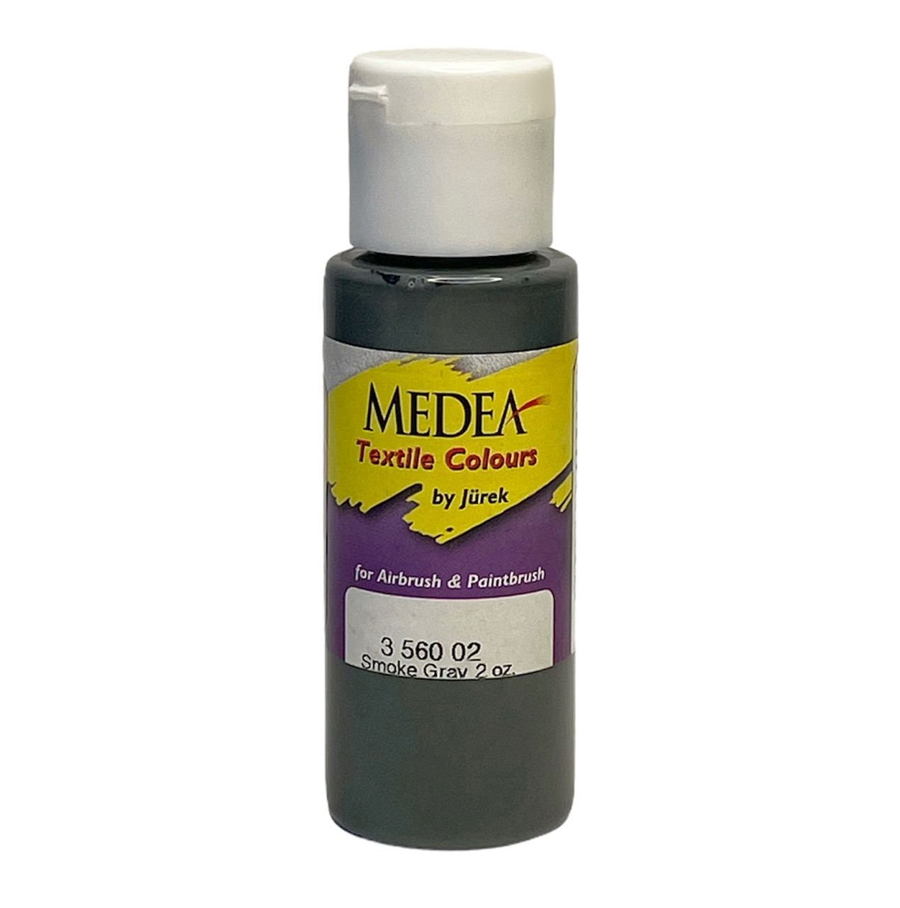 Фарба текстильна Medea 356002 Smoke Gray, сіра, 60 мл, фото 1