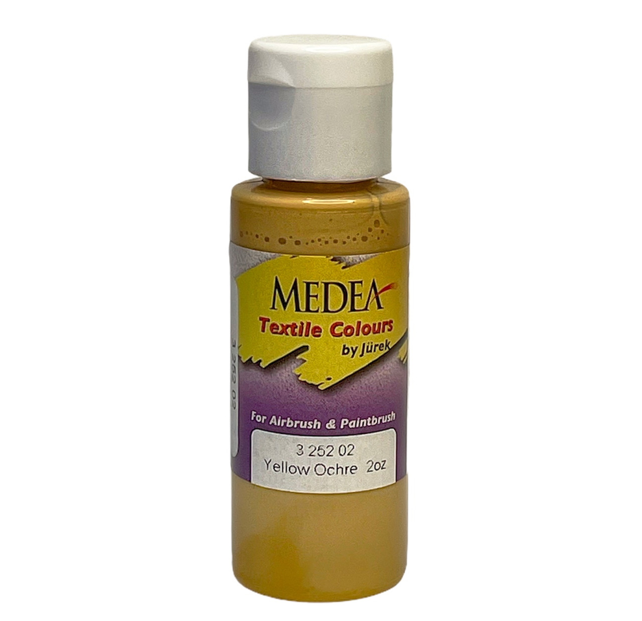 Фарба текстильна Medea 325202 Yellow Ochre, вохра, 60 мл, фото 1