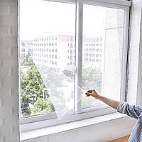 Москітна сітка на вікно з самоклейною кріпильною стрічкою 130 х 150 см