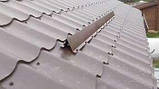 Снігозатримувачі на дах профнастилу 90х110, Метал глянець 0.4 мм, фото 3