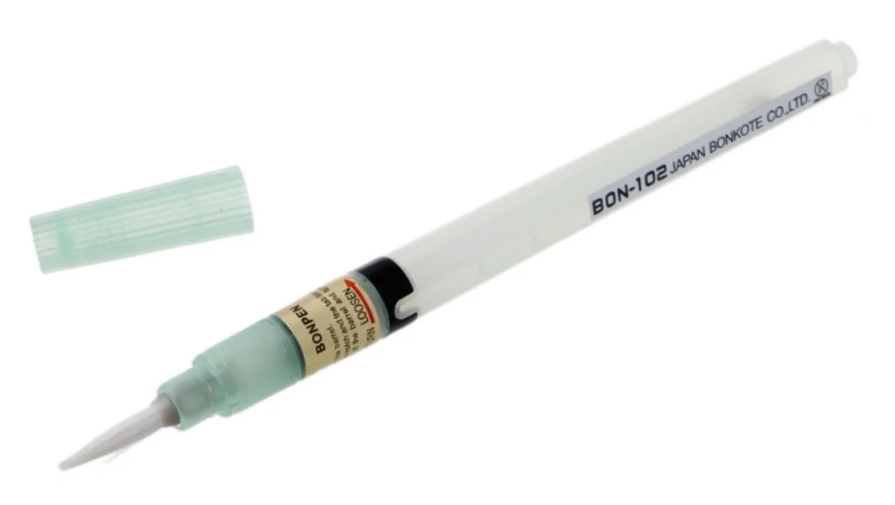 Аплікатор флюсу Bonkote Bonpen BON-102 (фломастер з нейлонової пензликом для точного нанесення рідкого флюсу)